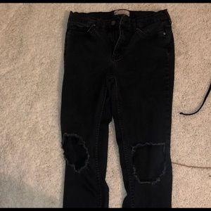 Free People black skinny jeans